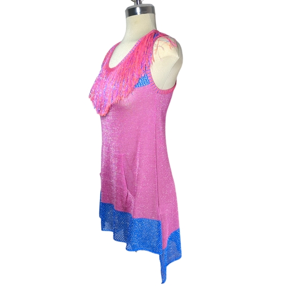 SPACE Style Concept Purple and Blue Sparkle Top Size S - Picture 11 of 17